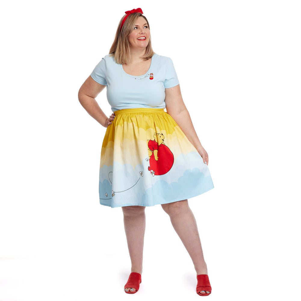 Stitch Shoppe Winnie the Pooh Sandy Skirt Full Length Front Model View-zoom