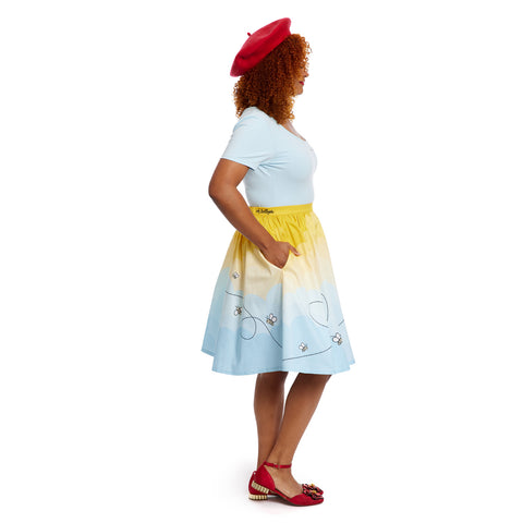 Stitch Shoppe Winnie the Pooh Sandy Skirt Full Length Side Model View
