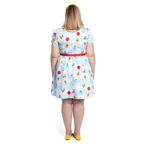 Stitch Shoppe Winnie the Pooh Laci Dress Full Length Back Model View