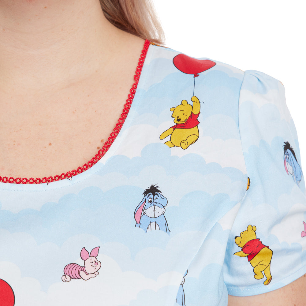 Stitch Shoppe Winnie the Pooh Laci Dress Closeup Neckline View-zoom