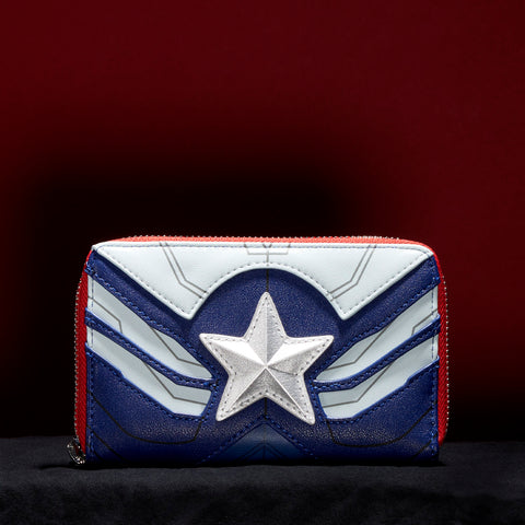 Falcon Captain America Cosplay Zip Around Wallet Lifestyle View