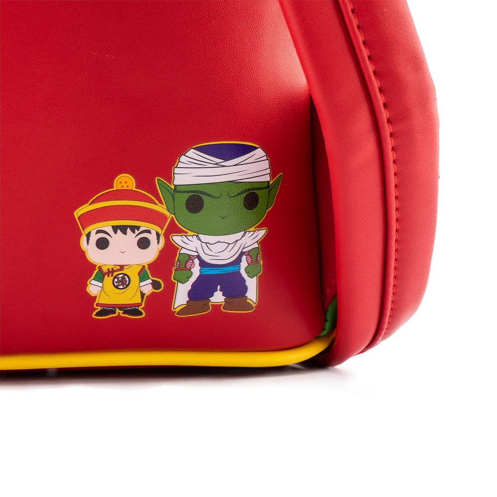 Funko Pop! by Loungefly Dragon Ball Z Gohan and Piccolo Mini Backpack Closeup Artwork View-zoom