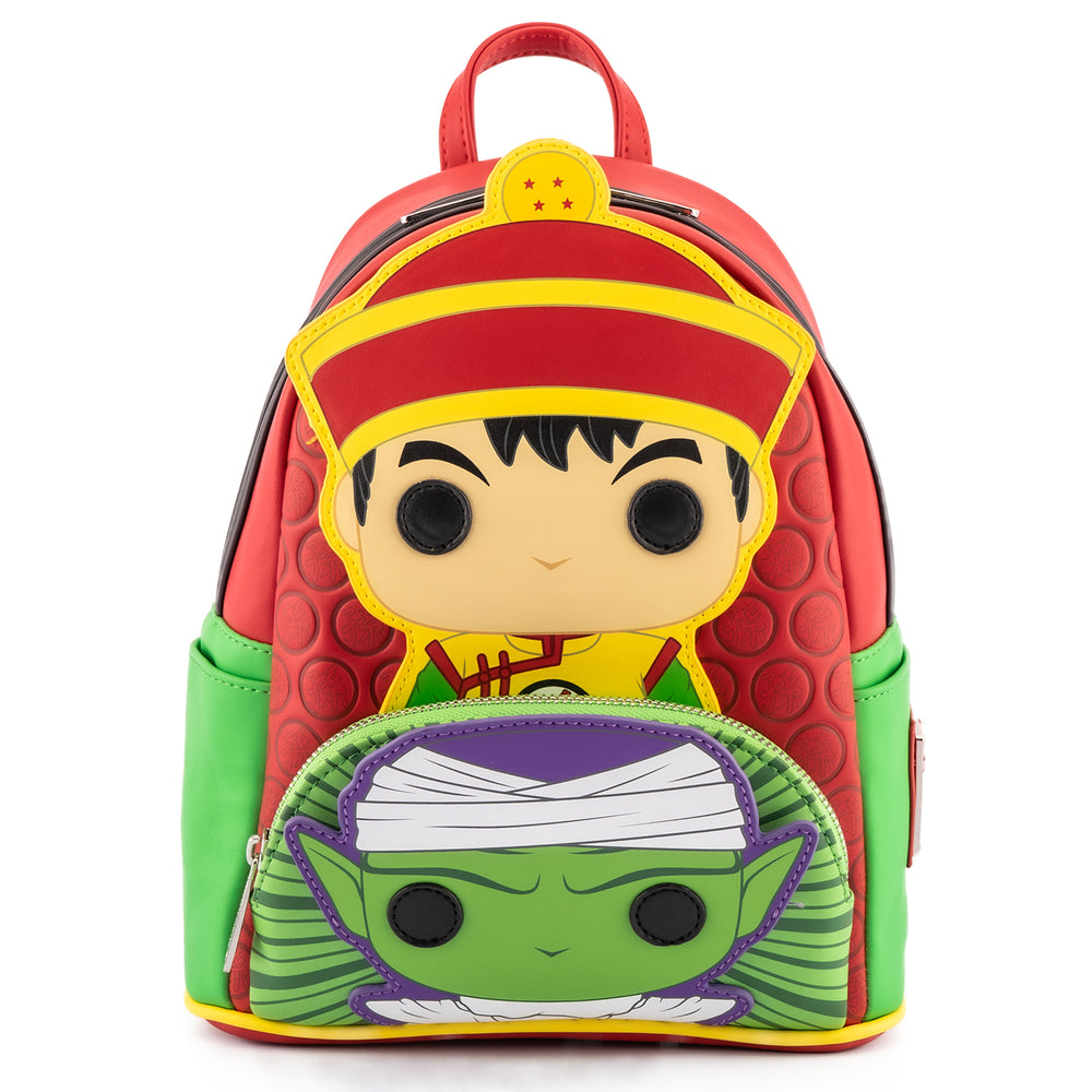 Funko Pop! by Loungefly Dragon Ball Z Gohan and Piccolo Mini Backpack Front View-zoom
