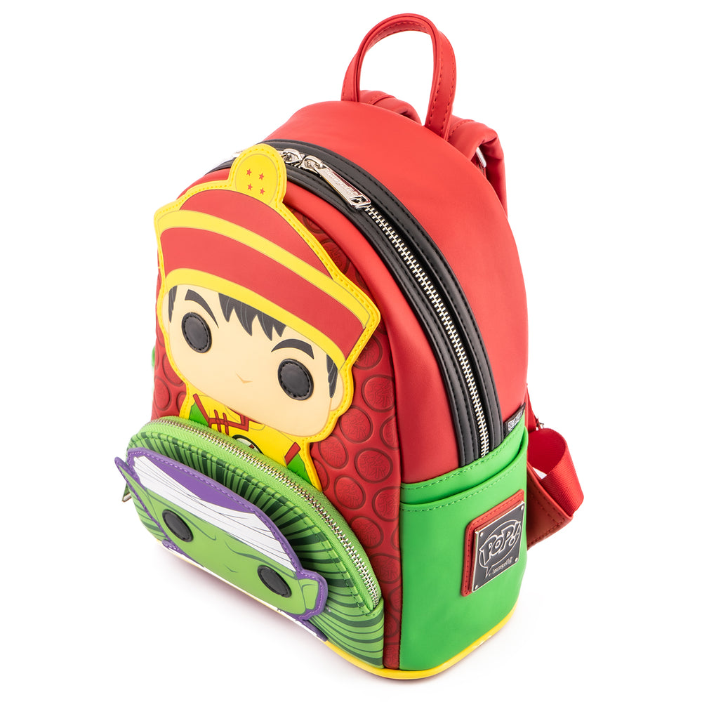 Funko Pop! by Loungefly Dragon Ball Z Gohan and Piccolo Mini Backpack Top Side View-zoom