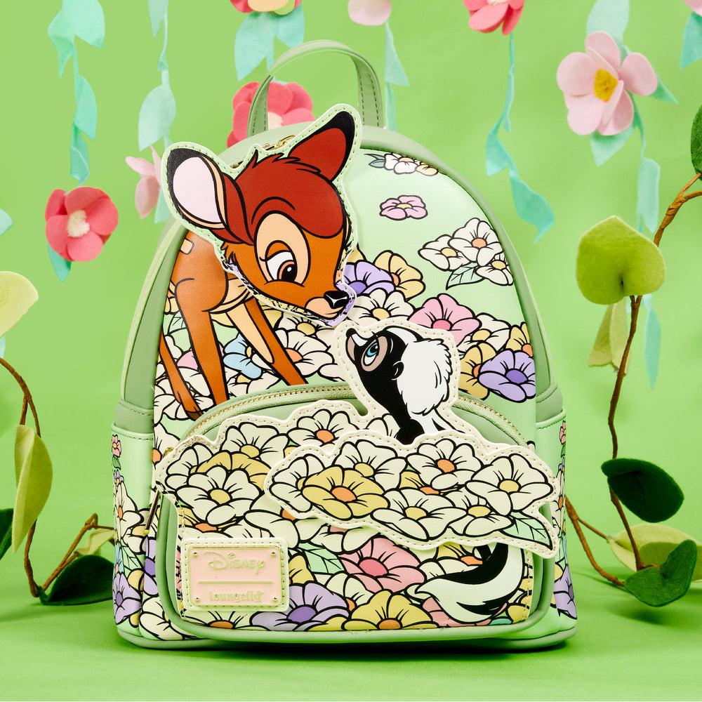 Exclusive - Bambi and Flower Mini Backpack Lifestyle View-zoom