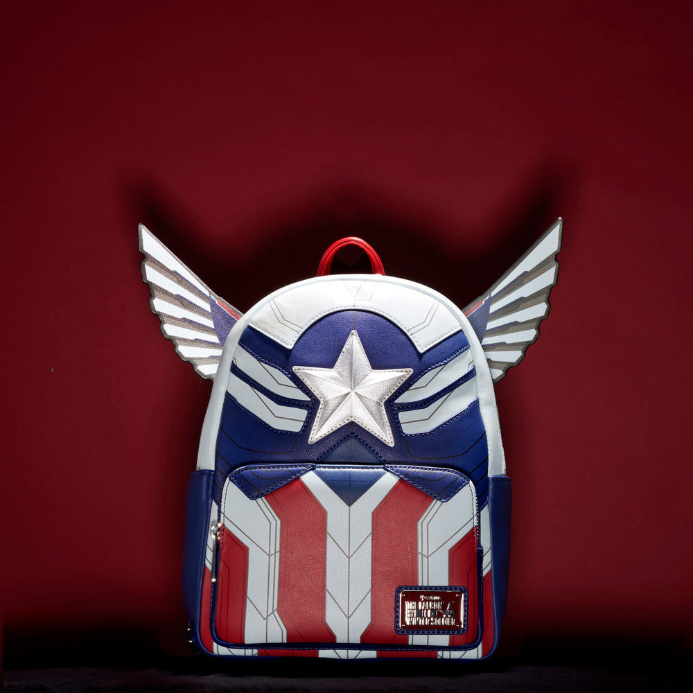 Falcon Captain America Cosplay Mini Backpack Lifestyle View-zoom