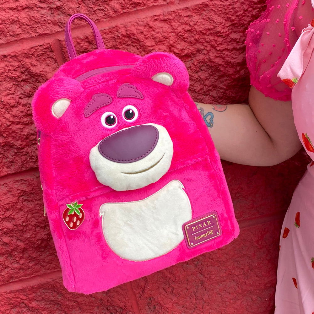 Lotso Cosplay Cosplay Plush Mini Backpack Lifestyle View-zoom