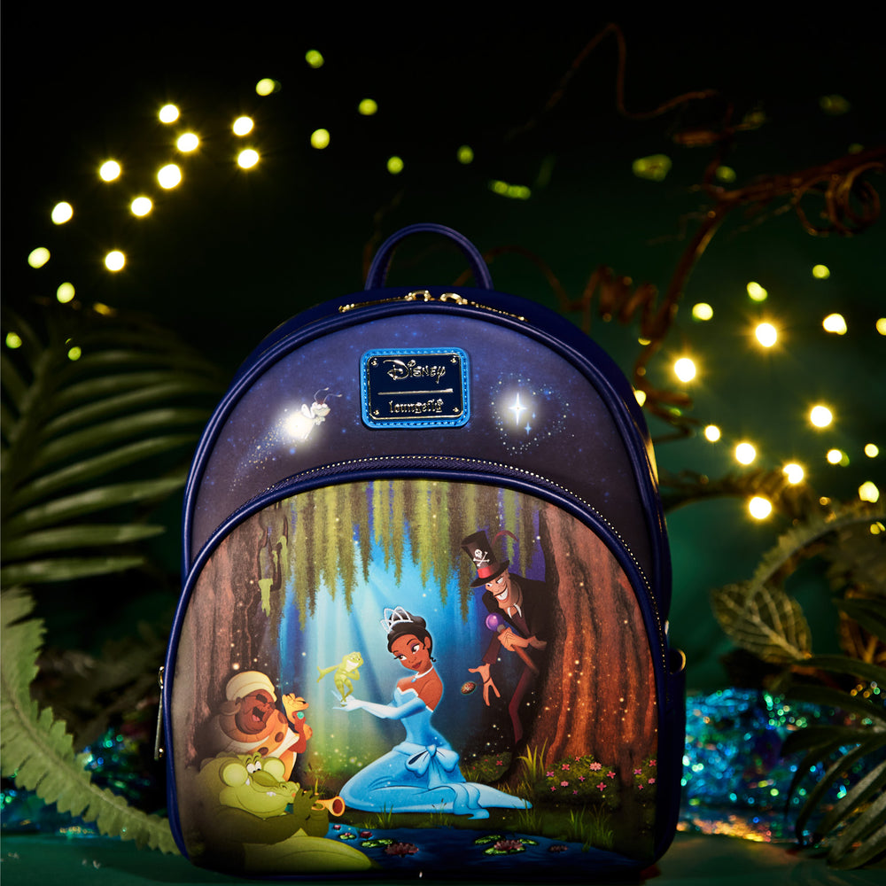 Exclusive - Princess Tiana and the Frog Bayou Scene Light Up Mini Backpack Lifestyle View-zoom