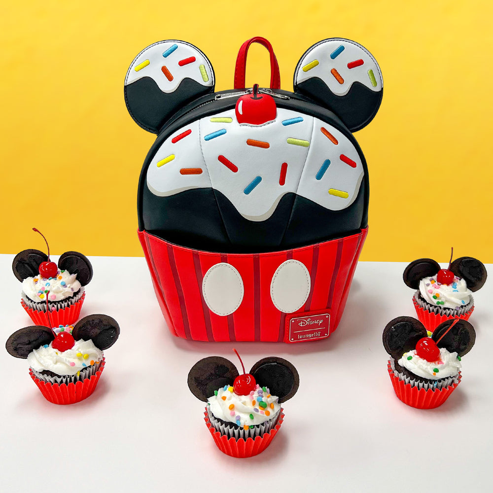 Exclusive - Mickey Mouse Sprinkle Cupcake Cosplay Mini Backpack Lifestyle View-zoom