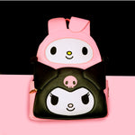 My Melody and Kuromi Double Pocket Cosplay Mini Backpack Lifestyle View