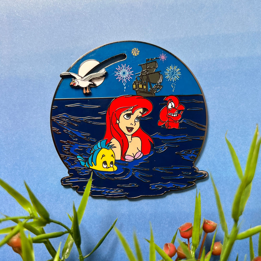The Little Mermaid Ariel Fireworks Moving Pin Lifestyle View-zoom