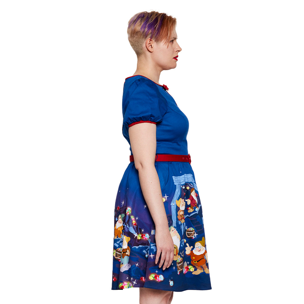 Stitch Shoppe Snow White Lauren Dress Closeup Side Model View-zoom