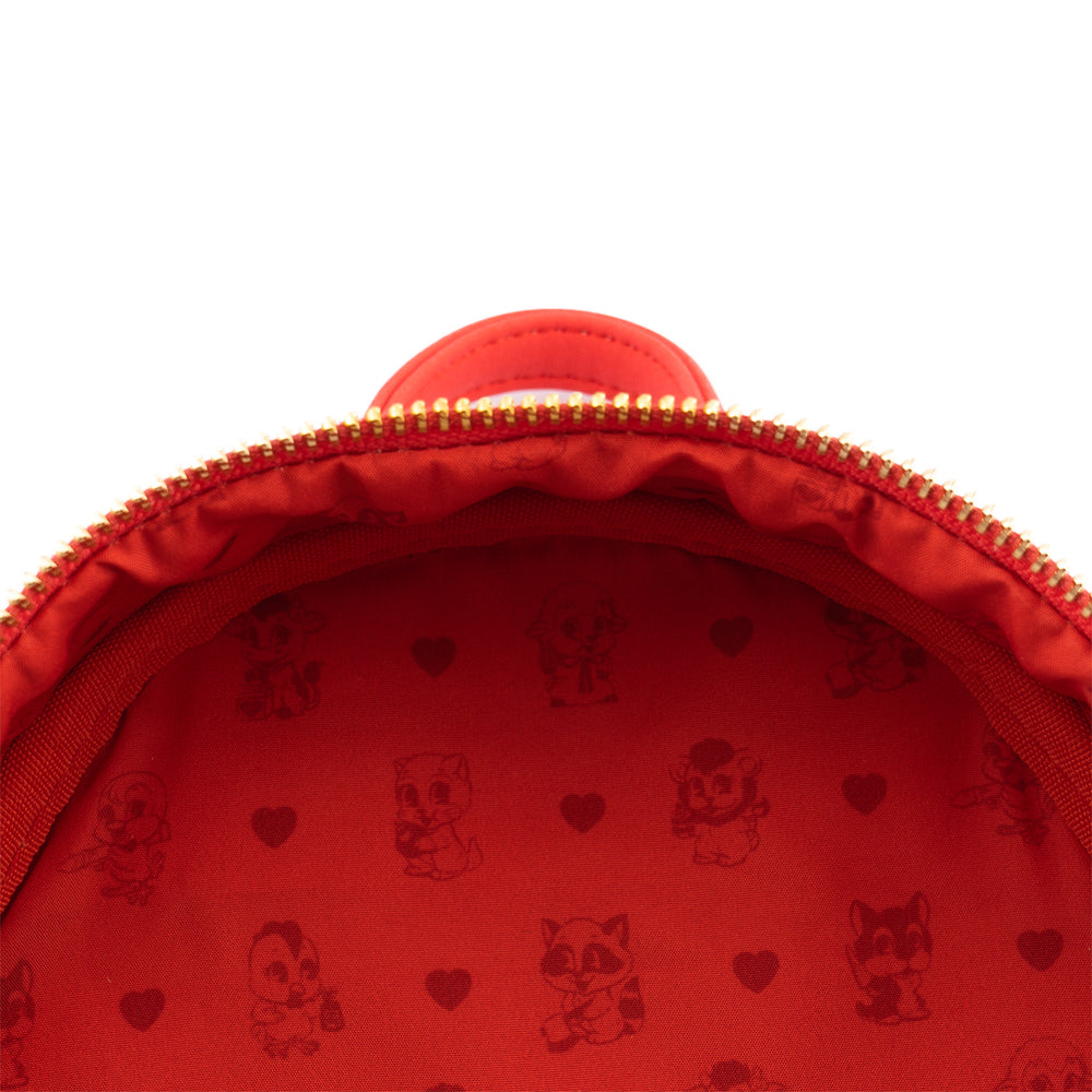 Funko by Loungefly Villainous Valentines Mini Backpack Inside Lining View -zoom