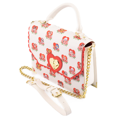 Funko by Loungefly Villainous Valentines Crossbody Bag Back View Top Side View