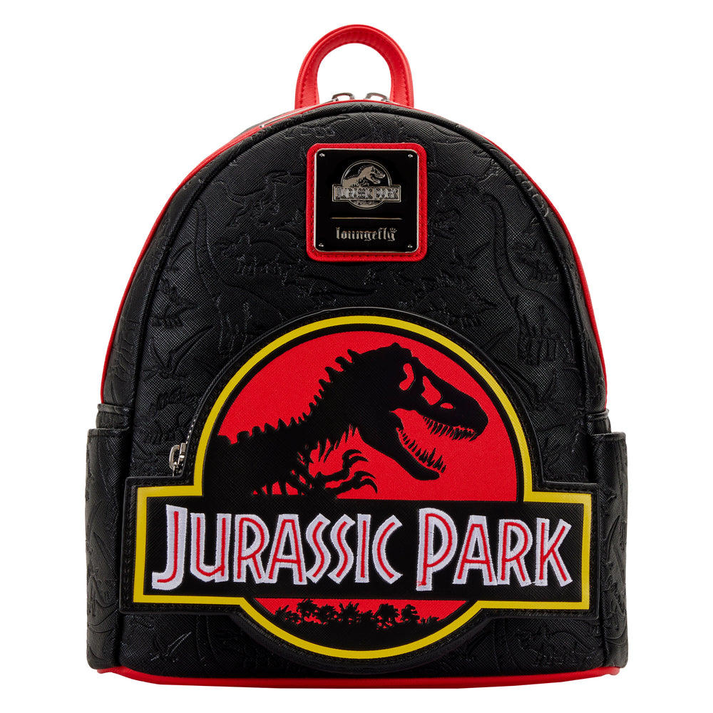 Jurassic Park Logo Mini Backpack Front View-zoom
