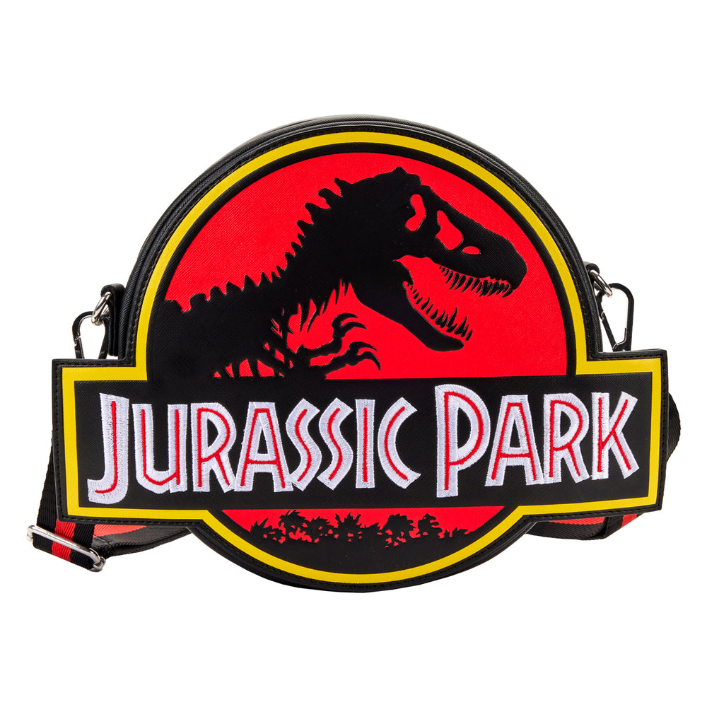 Jurassic Park Logo Crossbody Bag Front View-zoom