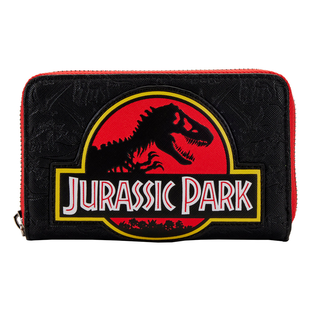 Jurassic Park Logo Zip Around Wallet Front View-zoom