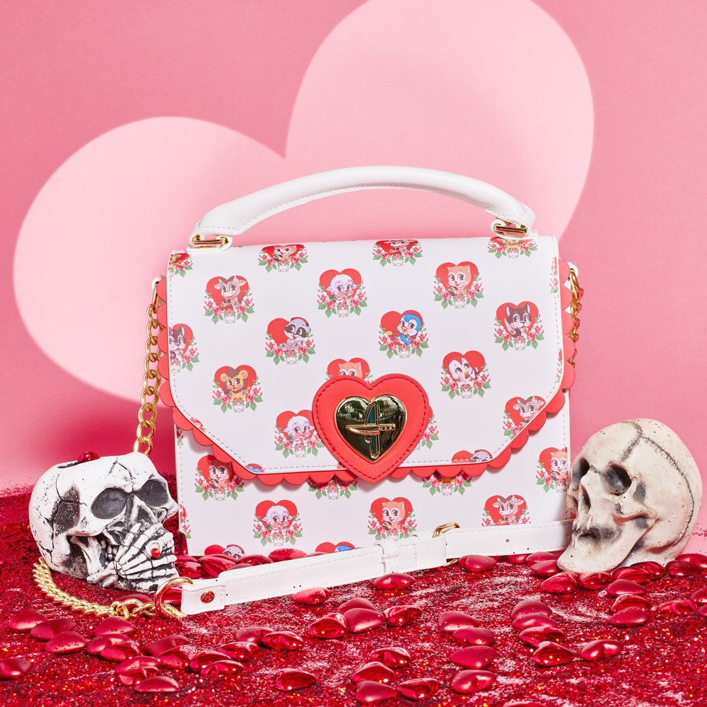 Funko by Loungefly Villainous Valentines Crossbody Bag Lifestyle View-zoom