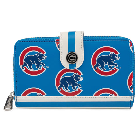 MLB Chicago Cubs Logo Zip Around Wallet Front View