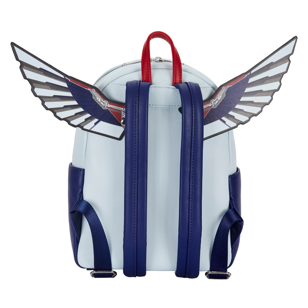 Falcon Captain America Cosplay Mini Backpack Back View-zoom