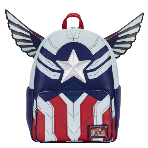 Falcon Captain America Cosplay Mini Backpack Front View