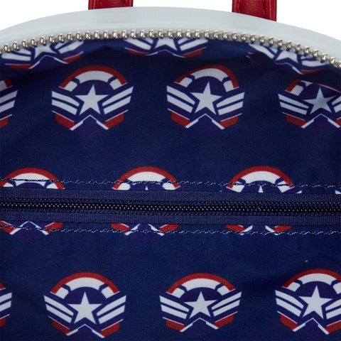 Falcon Captain America Cosplay Mini Backpack Inside Lining View