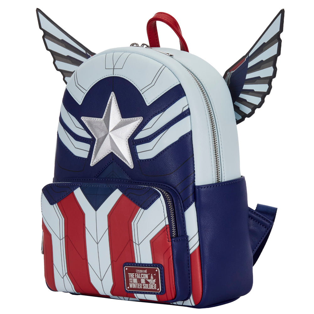 Falcon Captain America Cosplay Mini Backpack Side View-zoom