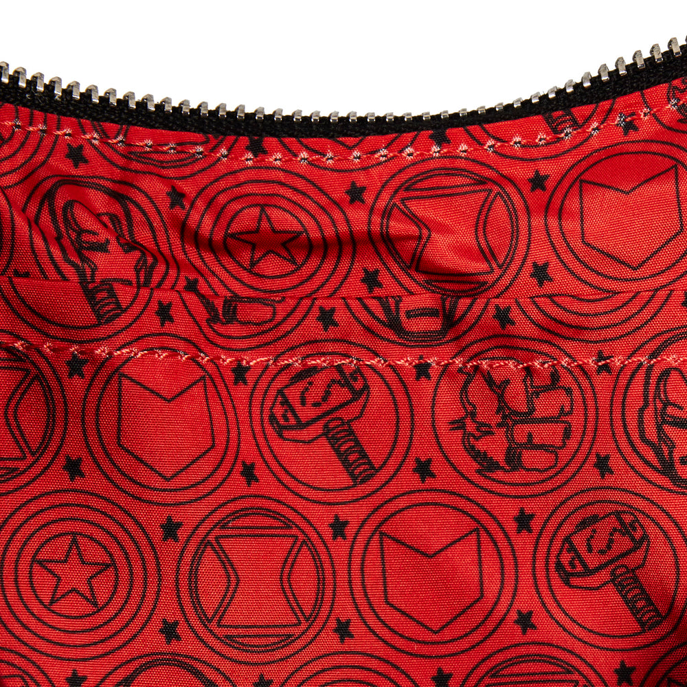 Avengers Floral Tattoo Shoulder Bag Inside Lining View-zoom
