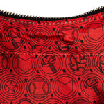 Avengers Floral Tattoo Shoulder Bag Inside Lining View