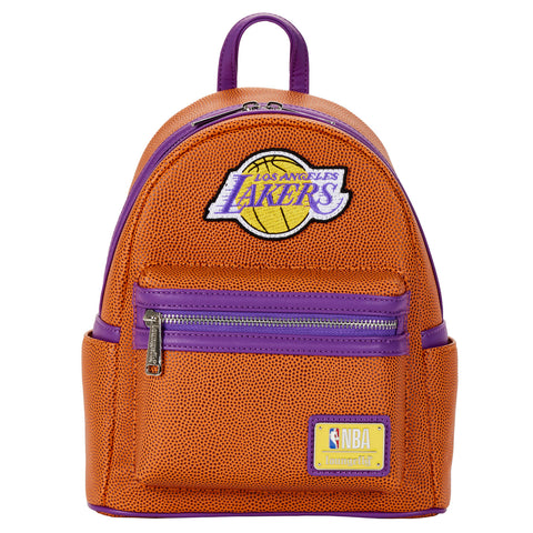 NBA Los Angeles Lakers Basketball Logo Mini Backpack Front View