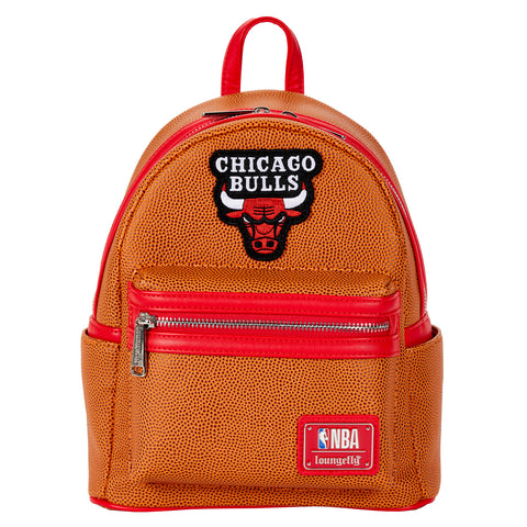 NBA Chicago Bulls Basketball Logo Mini Backpack Front View