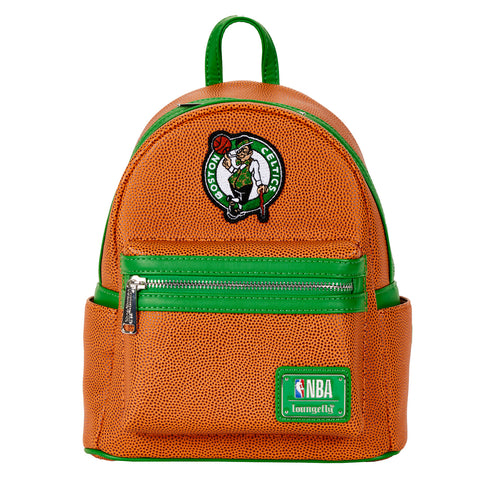 NBA Boston Celtics Basketball Logo Mini Backpack Front View