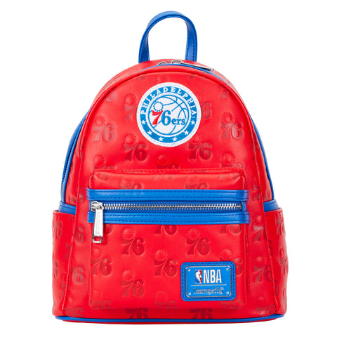 NBA Philadelphia 76ers Logo Mini Backpack Front View