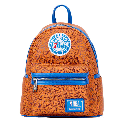 NBA Philadelphia 76ers Basketball Logo Mini Backpack Front View