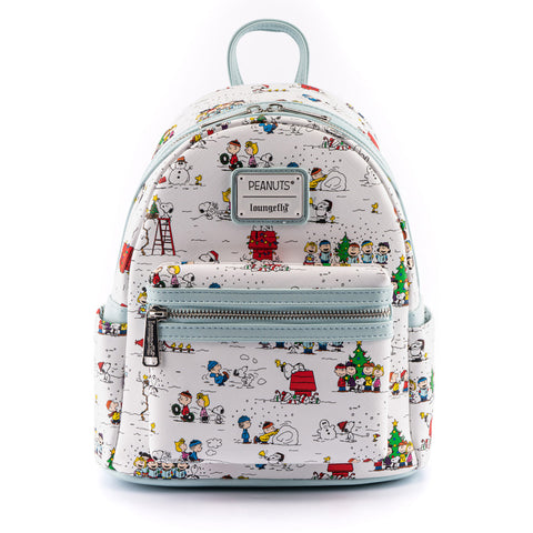 Peanuts Happy Holidays Mini Backpack Front View