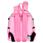 My Melody and Kuromi Double Pocket Mini Backpack Back View