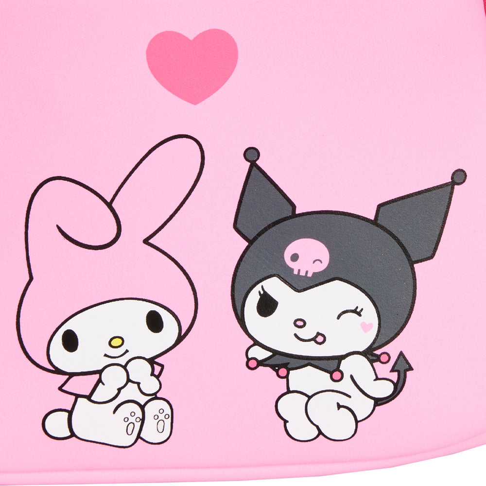 My Melody and Kuromi Double Pocket Mini Backpack Closeup Artwork View-zoom