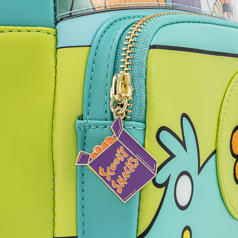 Scooby-Doo! Mystery Machine Mini Backpack Close Up Zipper Charm View
