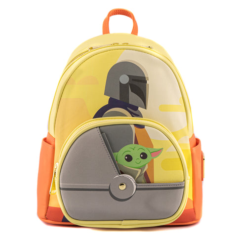 NYCC 2021 Virtual Con Exclusive - Star Wars The Mandalorian Grogu in Cradle Mini Backpack Front View