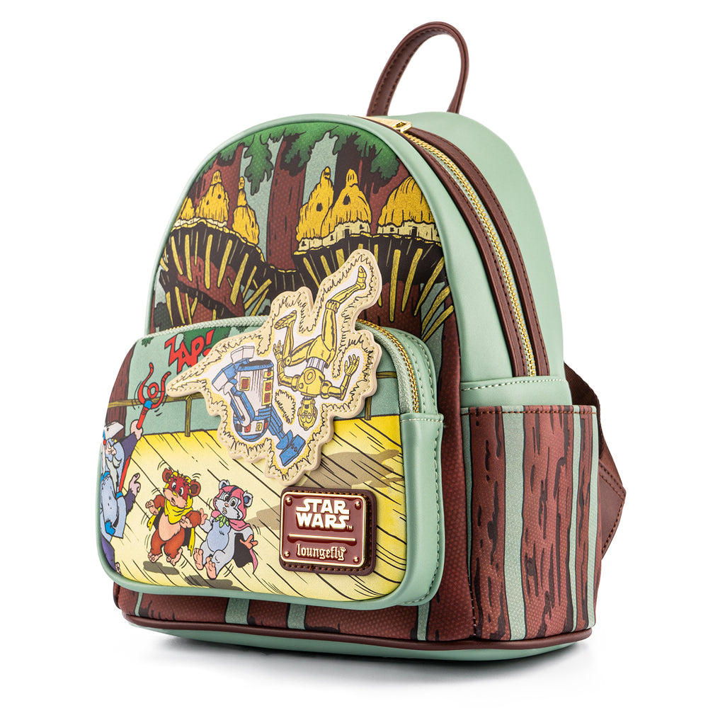 Exclusive - Ewoks and Droids Glow in the Dark Mini Backpack Side View-zoom