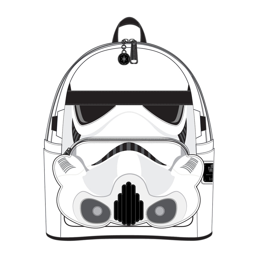 Stormtrooper Lenticular Cosplay Mini Backpack Front View-zoom