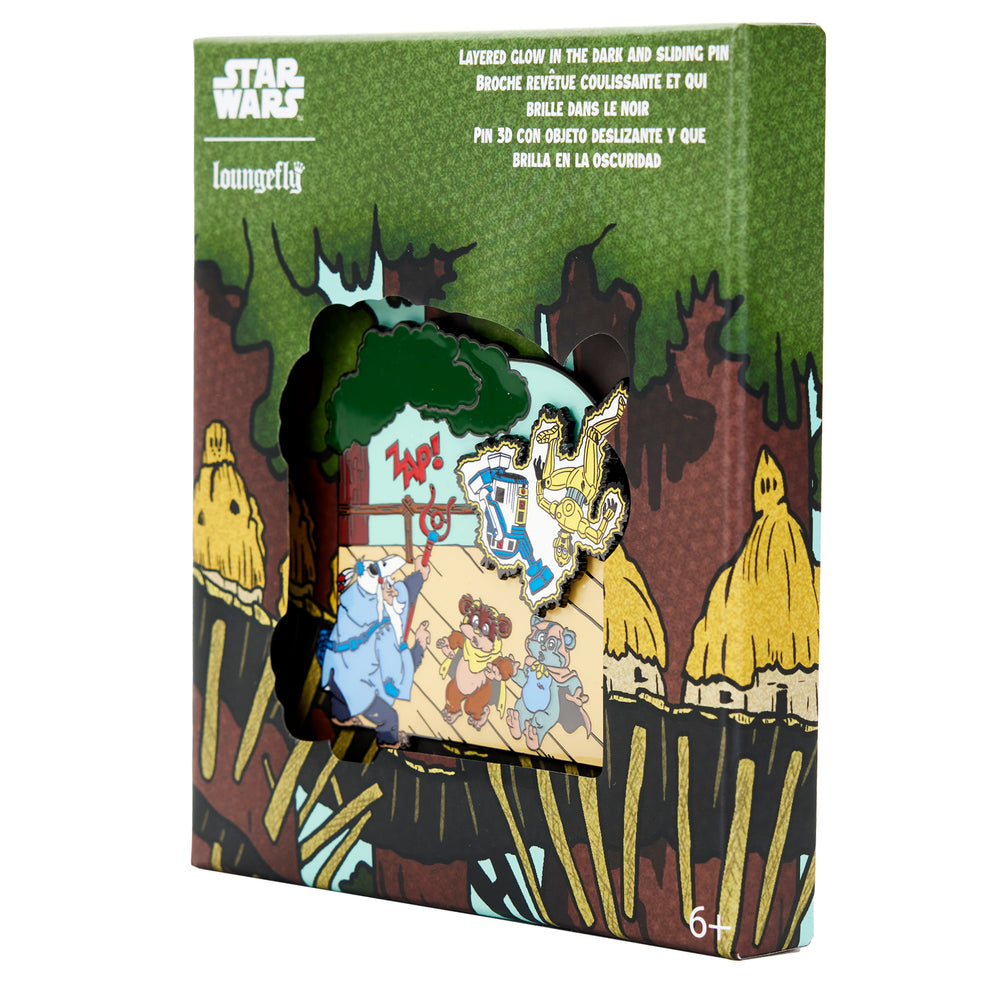 Ewoks and Droids Glow in the Dark and Sliding Pin Side in Box View-zoom