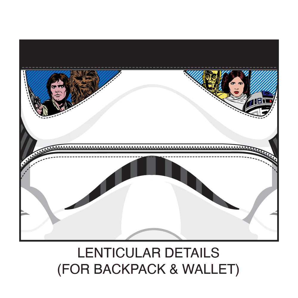 Stormtrooper Lenticular Cosplay Zip Around Wallet Front View-zoom
