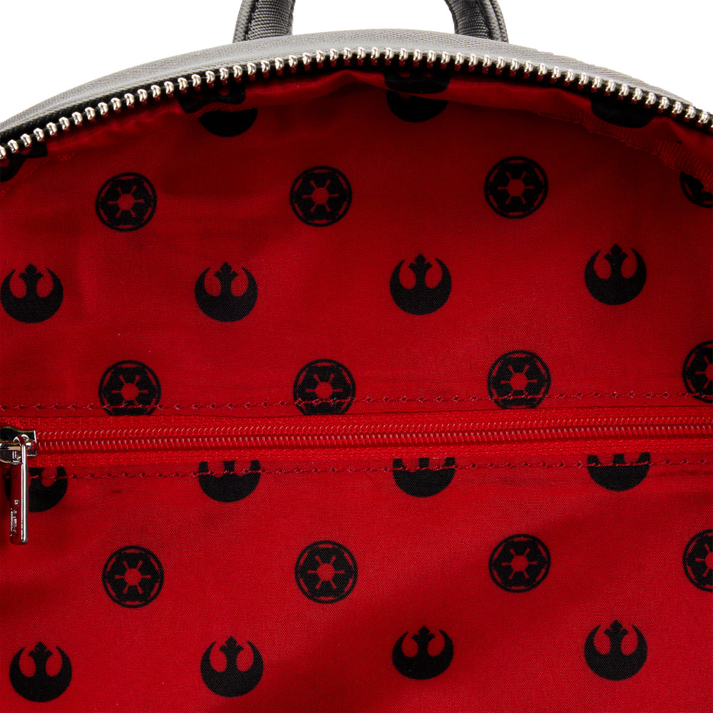 Star Wars Prequel Trilogy Triple Pocket Mini Backpack Inside Lining View-zoom