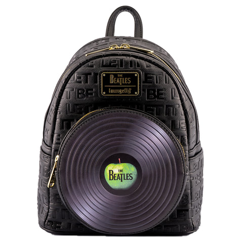 The Beatles Let It Be Vinyl Record Mini Backpack Front View
