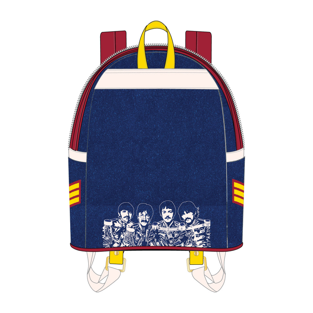The Beatles Sgt. Pepper's Lonely Hearts Club Band Mini Backpack Back View-zoom