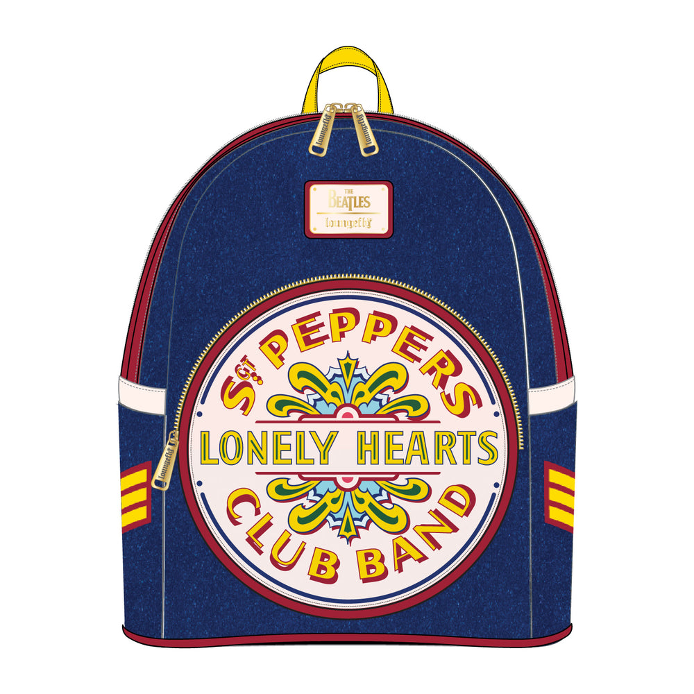 The Beatles Sgt. Pepper's Lonely Hearts Club Band Mini Backpack Front View-zoom