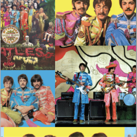 The Beatles Sgt. Pepper's Lonely Hearts Club Band Mini Backpack Inside Lining View