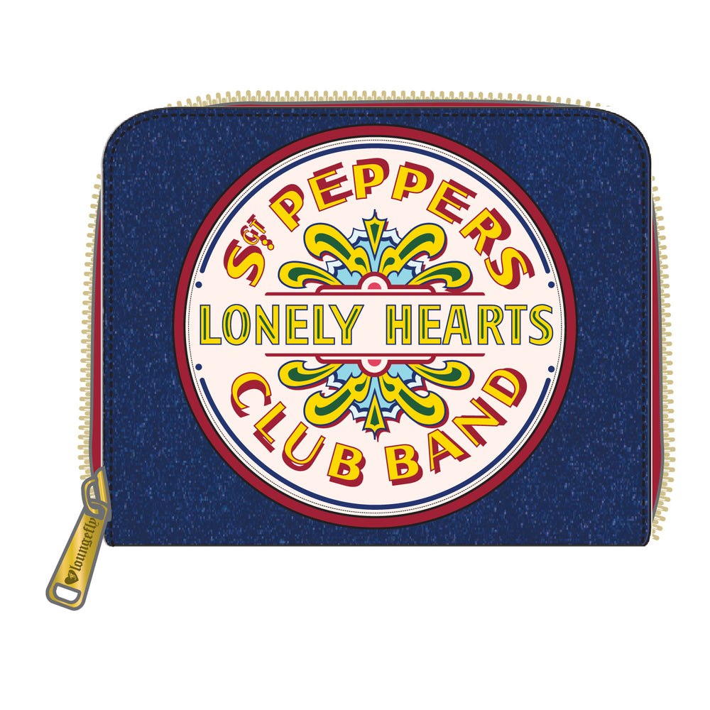 The Beatles Sgt. Pepper's Lonely Hearts Club Band Zip Around Wallet Front View-zoom