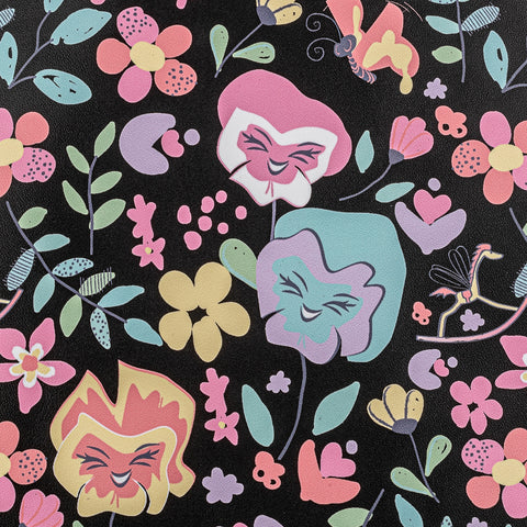 Exclusive - Disney Alice in Wonderland Floral Mini Backpack Closeup Artwork View
